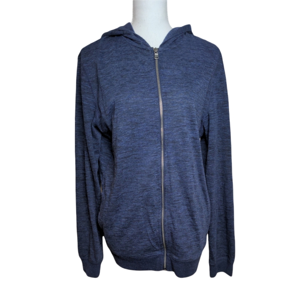 AX Armani Exchange blue zip up hoodie